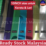 ×NO COD TQ× TINTED window film Lebar 10INCI(25CM) UNTUK CERMIN DEPAN "Atas" Untuk LORI ATAU KERETA