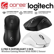 LOGITECH G PRO X SUPERLIGHT 2 DEX LIGHTSPEED WIRELESS GAMING MOUSE WITH HERO 2 SENSOR / 5 BUTTONS / 