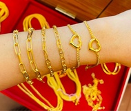 KMDGold สร้อยข้อมือ1สลึง ทองแท้ ขายได้จำนำได้ พร้อมใบรับประกัน