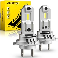AUXITO 2Pcs H7 Lampu LED Turbo 12V Lampu Kepala Kereta Mini 7035 SMD Wayarles H7 LED Mentol Lampu Au
