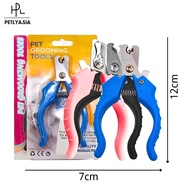 Pet Nail Cutter Clipper Dog Cat Toes Claw Magnifier Trimmer Grinder Grooming Scissor Stainless Steel