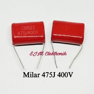 MILAR 475J 400V Kapasitor mylar 475 J 400 Volt