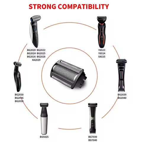 Professional Replacement Foil Head For Norelco Bodygroom Series 7000(BG204x),Series 3000(BG203x),Ser