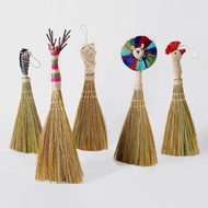 黃麻手編小掃把_獅子/鹿/公雞/斑馬/大羊駝_公平貿易