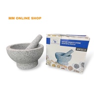 Lesung Batu/ Nature Granite Stone Mortar &amp; Pestle VIP23.5