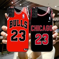 YS-43 Chicago Bulls NBA HD Glass Casing for Samsung A05S A35 A55 A24 A14 A15 A04S A34 A25 M15 A54 S2