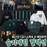 2025 SPAO HARRY POTTER SLYTHERIN HOODIE TSHIRT PAJAMA SOCKS TOWEL KAOS BAJU SPAO FRIENDS KOREA ORIGI
