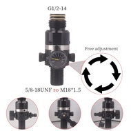 New style Pressure Regulator 360 degree rotation Gas Cylinder Refill Filling Adapte Valve PCP Air Tank Paintball Airsoft Accesories M18*1.5 5/8-18UNF G1/2-14 Pressure Relief Valve