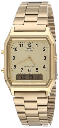 Men's AQ-230GA-9D Gold Analog & Digital with Index Watch