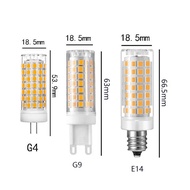 OIMG 2Pcs Dimmable Ceramic LED Light Bulb G9 E14 G4 9W 220V 2835 High Quality Light Bulb Replace Hal