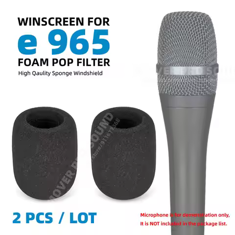 Windproof Anti Pop Filter Windscreen Foam For SENNHEISER e 965 E965 Microphone Handheld Dynamic Mic 