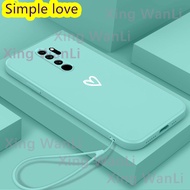 สำหรับ สำหรับเคสโทรศัพท์ Redmi Note 8 Pro Simple White Love Case โทรศัพท์มือถือป้องกันกรณี