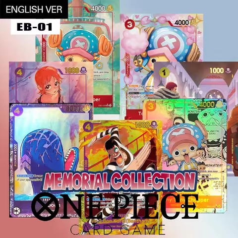 DIY one piece card english series Memorial Collection (EB01) manga tony tony chopper Mr 2 Bon kurei 