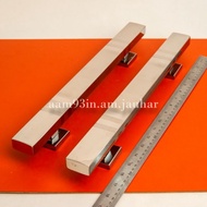 Minimalist butterfly fighting door Handle, stainless steel door pull 45 cm, flat jumbo house pull Ha