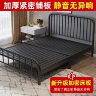 Foldable Bed Single Metal Bed Frame Single Iron Bed Doub Delivery To SG le Bed Simple Modern Installation Simple Portable 单人床