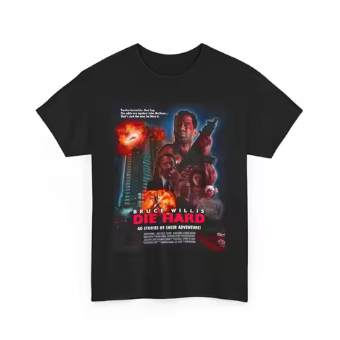 Die Hard Movie T Shirt Alternate Poster Bruce Willis