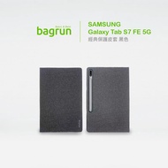 bagrun 側掀皮套 SAMSUNG Galaxy Tab S7 FE 深灰