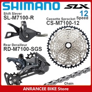 SHIMANO SLX M7100 Groupset 1X12 M7100เปลี่ยนเกียร์หลัง M7100 10-45T 10-51T เทปหรือ Sunshine 11-46T 1