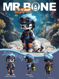 Mr. bone Mr. Bone 200% Large Body Singapore Country Limited Edition -- Fishtail Lion