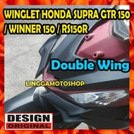 Winglet DOUBLE WINGS honda supra GTR 150 * Winner 150 * RS150R * modification variation motorcycle a