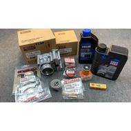 PACKAGE  FZ 150 BLOCK ORIGINAL ( BLOCK SET / PLUG /OIL FILTER /COOLANT /4T PETRONAS F700