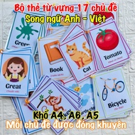 English vocabulary flash card set