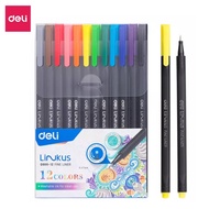 Bút liner đi nét có thể rửa được Deli - Ngòi bọc kim loại 0.45mm - chuyên viết caligraphy thư pháp b