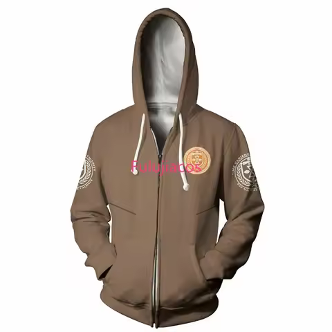 Fulujiacos Loki Hoodie VARIANT Printed Sweatshirt Adult Casual Zipper Up Jacket Coat
