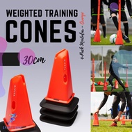 KIPSTA ชุดกรวยฝึกซ้อม ถ่วงน้ำหนักรุ่น Modular 30 ซม. 4 ชิ้น (สีส้ม) ( 30cm Weighted Training Cones 4