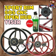 OFFER OFFER FREE TAYAR GUM&BEARING&BUSH ENKEI SPORT RIM SPORTRIM 5 BATANG 505 CNC OPEN HUB Y15ZR Y15