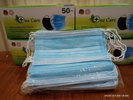 Masker Dewasa / Masker Earloop 3PLY/Masker One care/Masker 3 ply 50pcs