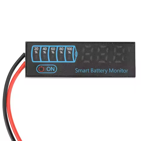 3-14S DC7-55V Battery Level Indicator Voltage Meter Lithium Acid Battery Capacity Charge Tester LED 