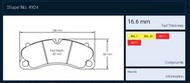 CS車宮車業 PAGID 來令片 PORSCHE 911 991 GT3 15~18 編號 4924