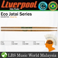 Liverpool Drumstick Eco Jatai Series Wood Tip Drum Stick - EJA 5A 5B 7A