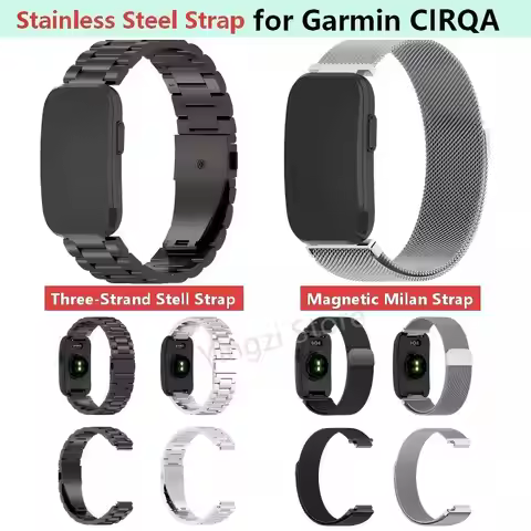 Stainless Steel Strap for Garmin CIRQA SmartWatch Milanese Magnetic Bracelet Adjustable for Garmin C