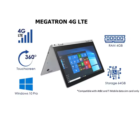 14.1 NCH Notebook Ultrabook 4GB RAM 6GB ROM Touch Screen 360° Laptop PC Windows 10 Pro Intel Pentium