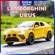DDK Lamborghini Urus 1:32 Scale Metal Diecast Model Alloy Toy Car Sound And Light Pull Back Truck Collection Vehicle Birthday For Kids Boys Children Play Friends Present