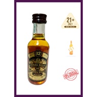 CHIVAS REGAL 12 YEAR OLD VINTAGE WHISKY 50ML 43ABV GLASS BTL