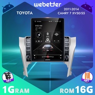 WeBetter TopNavi 9.7inch Tesla Style Vertical Screen Android Car Radio Stereo Player For Toyota Camr