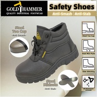 Men Shoes Safety Shoes Safety Boots Gold Hammer Brand Steel Toe Cap Steel Midsole Kasut Kerja 524