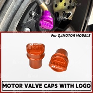 For QJMOTOR FORTRESS/AX200S/ATR160/SRK250/SRV250 Tire Valve Stem Caps Wheel Air Valve Tube Cover Acc