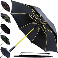 COLLAR AND CUFFS LONDON - 60MPH Windproof EXTRA STRONG - StormDefender Jumbo Umbrella - Striking Rei