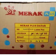 Cup / Gelas Plastik Merak Plus Datar / Oval Uk. 14 Oz, 16 Oz, 18 Oz,