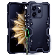 ZIMON Metal Case for OPPO Reno 14 14F 14Pro 15C 15F  Aluminum alloy Bumper Shockproof Phone Shell wi
