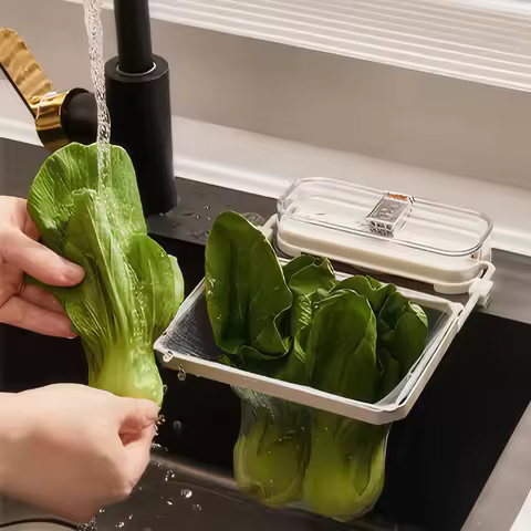 Suction Cup Sink Strainer Sink Strainer Basket Foldable Sink Drainer Basket Multi-Function Drain Rac
