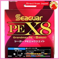 Seaguar PE Line PE X8 Fishing Line, 200 m, Size 2, 35 lb (15.9 kg), Multicolor