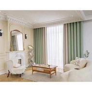 Wholesale patchwork baby2.9 High Velvet Curtain Support Zero Cut   2023Seamless Fresh Style Curtain 