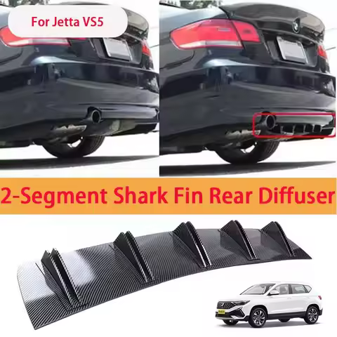 For Jetta VS5 Shark Fin Rear Diffuser Split Chassis Spoiler Auto Aerodynamic Parts Aerodynamic Modif