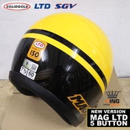 [NEW VERSION] MAG LTD 5 BUTTON HELMET- YELLOW BLACK