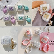 For Sony WF-C500 / WF-1000XM3 / XM4 Case Cute Love Chain shell Colorful Butterfly Silicone Earphone 